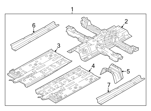 REINF-TUNNEL CTR Diagram for 65198AT000