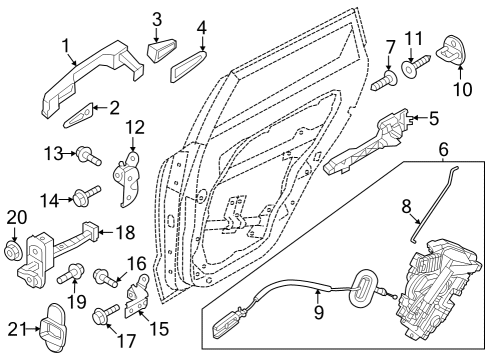 LINKAGE-RR DR I/S,RH Diagram for 814D2AT000
