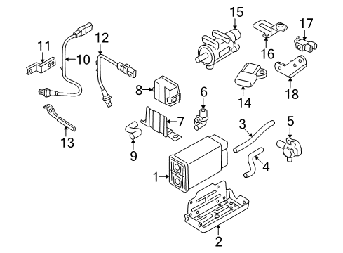 CANISTER ASSY-FUEL Diagram for 314202J000DS