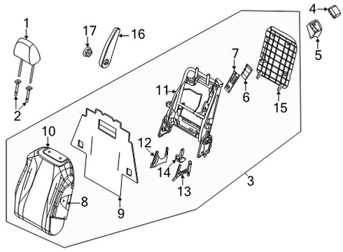 HEADREST ASSY-REAR S Diagram for 89700R0200KQ6
