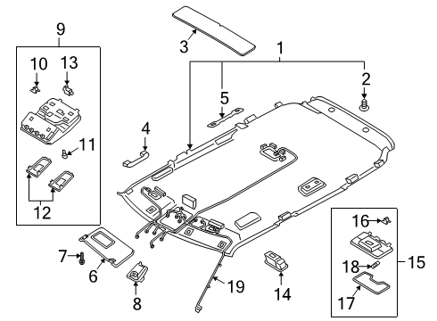 SUNVISOR ASSY,RH Diagram for 85220K0AC0HGC