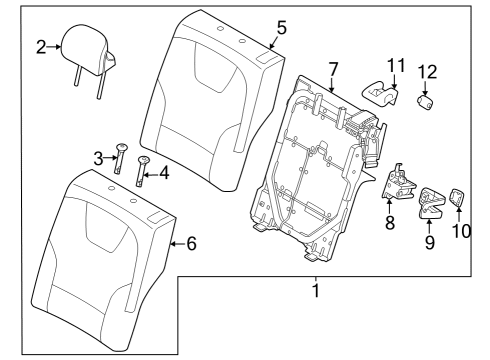 FRAME ASSY-RR SEAT B Diagram for 89310AO100CCV