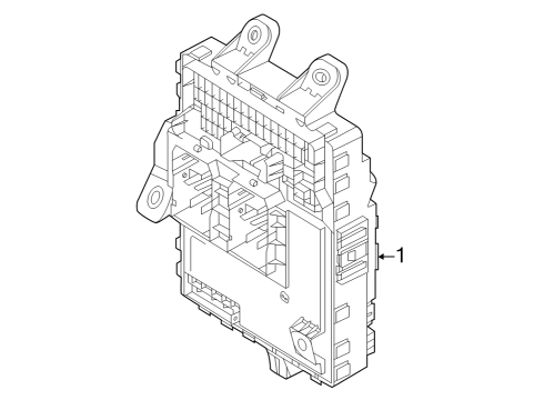 Instrument Panel Junction Box Assembly Diagram for 91950CH210