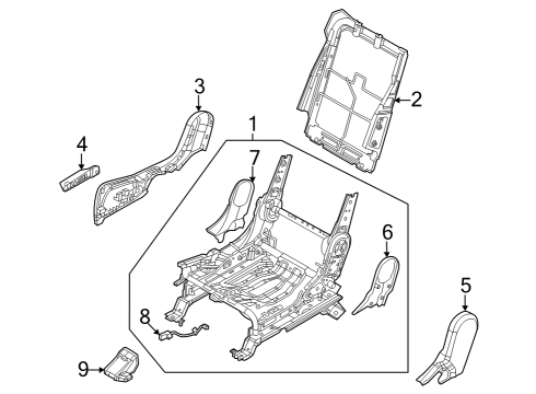 TRACK ASSY-RR SEAT R Diagram for 89600CV140CVH