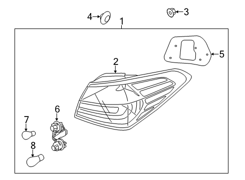 Rear Holder & Wiring Diagram for 92470B0600