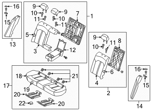 BACK ASSY-RR SEAT SI Diagram for 89395A8420HE4