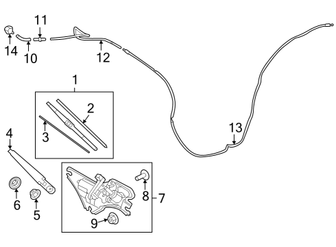 RAIL SPRING-WIPER BL Diagram for 98855H9000