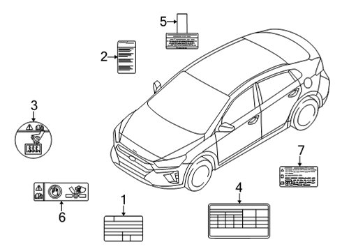 LABEL-BATTERY MODULE Diagram for 37519G2000