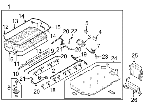 BRACKET-WATERTIGHT R Diagram for 37558GI100
