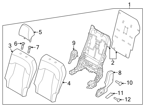 COVER-2ND CUSH OTR I Diagram for 89195P1500WK