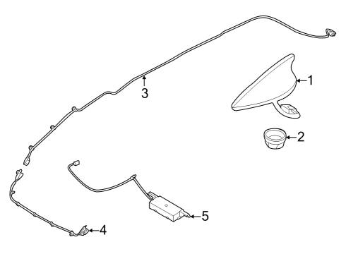 Combination Antenna Assembly Diagram for 96210DW000DU2