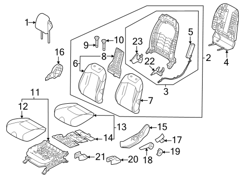 LEVER ASSY-SEAT HEIG Diagram for 88013DW000GYT