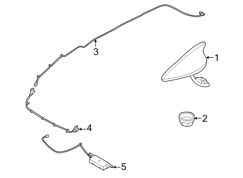 ANTENNA ASSY-COMBINA Diagram for 96210P1000DWR