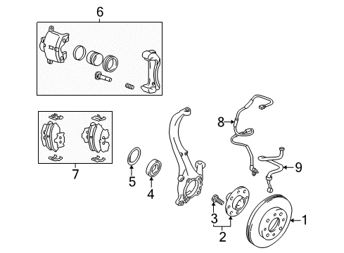 Pad Kit-Front Disc BRAK Diagram for 5810138A60