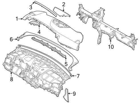 PANEL ASSY-CENTER FA Diagram for 84748DW000N2V