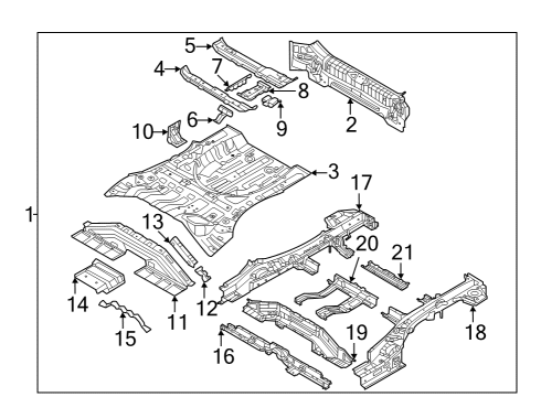 GUIDE-BATTERY SIDE,L Diagram for 655A9P0400