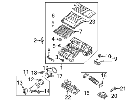 Filter-Air Cleaner Diagram for 28113G2100AS