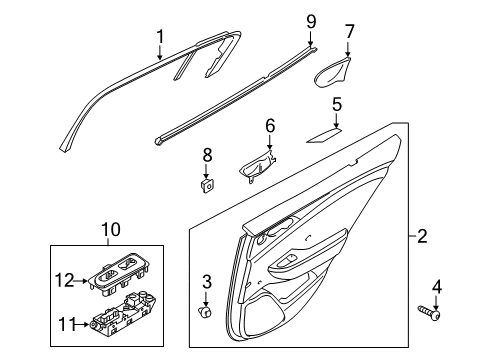 PANEL ASSY-REAR DOOR Diagram for 83308J5160CCX