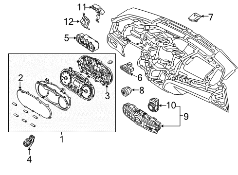 SWITCH ASSY-SIDE CRA Diagram for 93700F6200