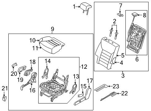 COVER-2ND CUSH INR I Diagram for 89299C6000WK