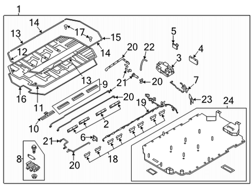 PANEL ASSY-BATTERY P Diagram for 375P1GI101