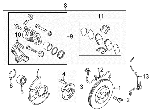 Front Splash Shield Diagram for 517551R000DS