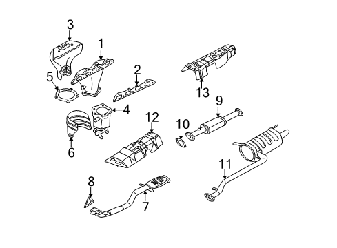 Exhaust Manifold Diagram for 2851038202