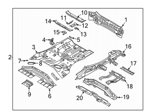 SUPPORT ASSY-BATTERY Diagram for 65596P0400