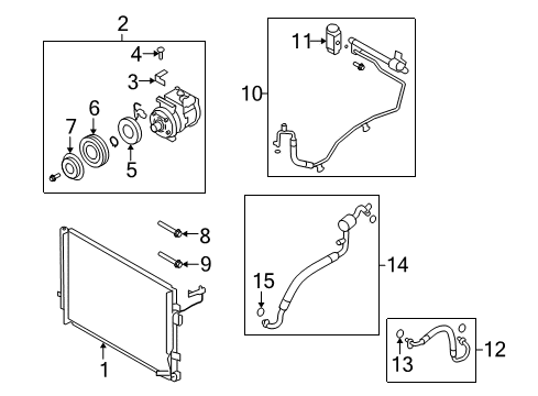 Cooler Condenser Assembly Diagram for 976062J200