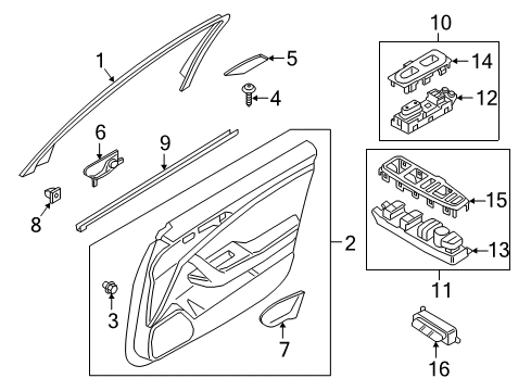 PANEL ASSY-FRONT DOO Diagram for 82307J5AH0CCX