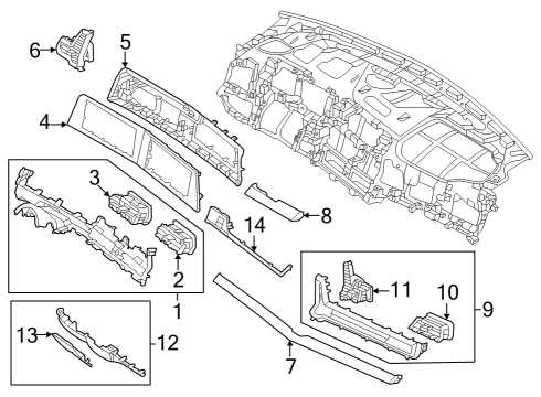 PANEL ASSY-CENTER FA Diagram for 84745DW200