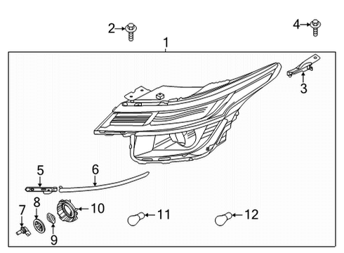 LAMP ASSY-HEAD,LH Diagram for 92101Q5520