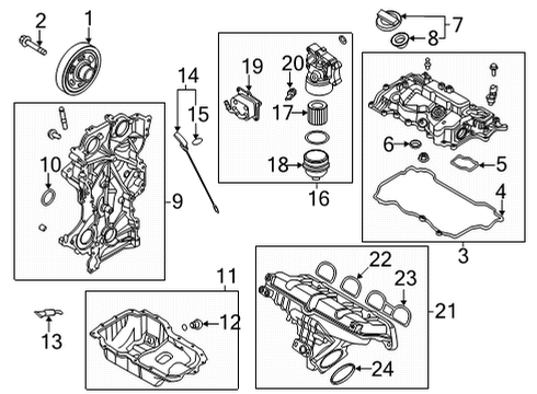 MANIFOLD ASSY-INTAKE Diagram for 283102M900