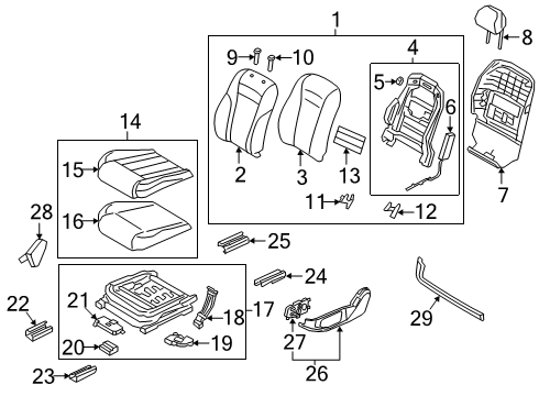 FRAME ASSY-FR SEAT B Diagram for 88310J6010