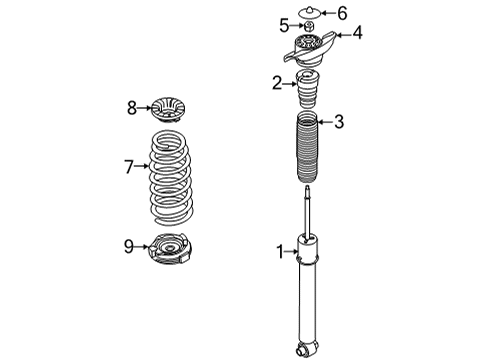 Shock Absorber Assembly Diagram for 55307L0800
