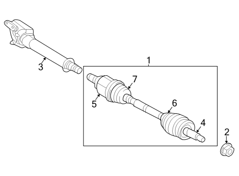 JOINT & SHAFT KIT-WH Diagram for 495R1R0300