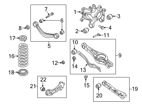 Rear Springs Diagram for 55350F6850