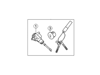 2018 Kia Sorento Ignition Lock Assembly - 81905C6020