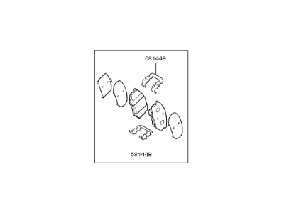 Kia Optima Brake Pad Set - 581014CA00