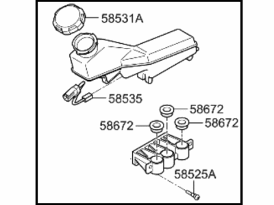 2024 Kia Sportage Brake Master Cylinder Reservoir - 58511P0000