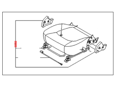 Kia 882022F704390 Cushion Assembly-Front