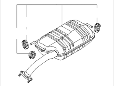 2005 Kia Spectra Exhaust Pipe - 287002F800