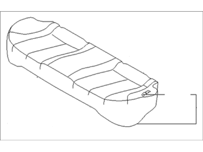 Kia 891002GHF0AG8 Cushion Assembly-Rear Seat