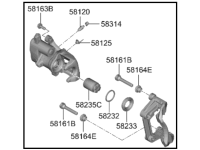 Kia Niro Brake Caliper - 58311ATA00