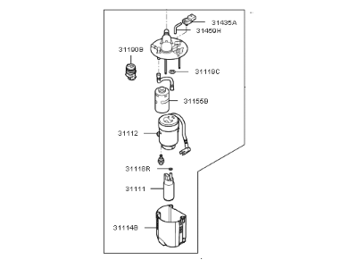 Kia 31120A7500 Fuel Pump Assembly