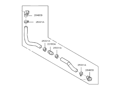 Kia Optima Hybrid Radiator Hose - 25415E6000