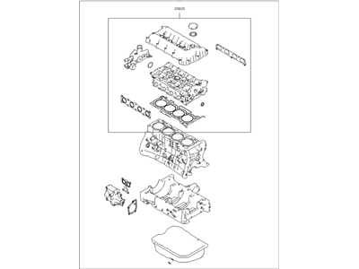 Kia 209102GN01 Gasket Kit-Engine OVEAUL