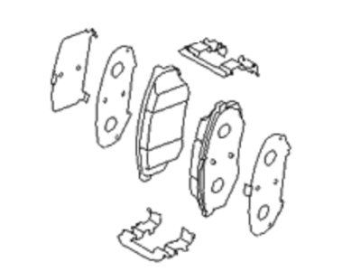 Kia 581012SA50 Pad Kit-Front Disc BRAK