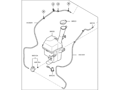 Kia 98610G5100 Reservoir & Pump Assembly