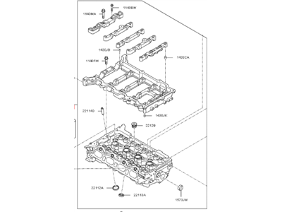 Kia Forte Cylinder Head - 221102E001